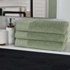 Rayon From Bamboo Cotton Blend Eco-Friendly Hypoallergenic Solid Bathroom Towel Set by Blue Nile Mills - 2 of 4