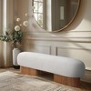 Meridian Furniture,Robertson Boucle Fabric Bench - 2 of 4