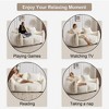 MOONMISS Ultra Soft Fluffy Loveseat Bean Bag Sofa with Pillows, Oversized Chase Lounge Chair Indoor for Living Room Bedroom - 4 of 4
