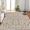 Insect Botanical Washable Area Rugs , Boho Under Table Carpet for Living Room Bedroom Dining Room Playroom Nursery Kids Room Office Farmhouse - 3 of 4
