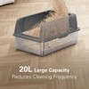 Zarler Stainless Steel Litter Box with Lid, Extra Large XL for Big Cats with High Side, Non-Sticky, Easy to Clean, Anti-Urine Leakage, Gray - 3 of 4