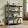 Syemin Utility Storage Shelves 4-Layer Metal Storage Rack, Garage Shelves, Adjustable Height Garage Shelving Storage, Black, 39.4"*13.8"*44.1" - 3 of 4