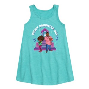 Girls' - Karma's World - Daddy Daughter Day Graphic Sleeveless Aline Dress - 1 of 3