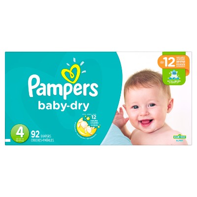target pampers baby dry size 4