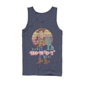 Men's Toy Story Hey Howdy Woody Tank Top - 1 of 3