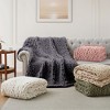 Peace Nest Handmade Chunky Knit Chenille Yarn Throw Blanket 50"x60" - 4 of 4