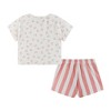 Andy & Evan  Kids  Girls Raglan Tee & Short PJ Set - 2 of 4