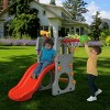 Children Climber Slide Set w/ Basketball Hoop and Telescope Toy Indoor & Outdoor - 4 of 4