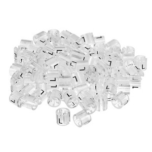 Unique Bargains Plastic Transparent Color Coding Clothes Hanger Markers 160 Pcs - 1 of 4