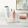 Bathroom Plastic Hair Accessory Organizer Clear - Brightroom™: Countertop Vanity Storage Tray, 8"x8"x5.3" - 2 of 4