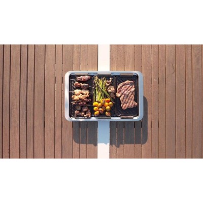 Yukon Glory 3-Piece Black Cast Iron Grill Pan Set with Handle
