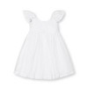Hope & Henry Girls' Organic Flutter Sleeve Eyelet Dress, Kids - 3 of 4