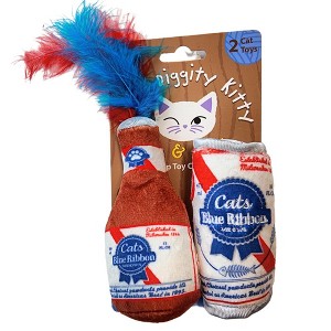 Haute Diggity Kitty by Haute Diggity Dog Cats Blue Ribbon Crinkle Cat Toy with Catnip - 1 of 1