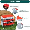 GAOMON Chickens Nesting Boxes with Bracket Legs, Roll Away Hens Nesting Box with Egg Collection, Perch, Lid Cover - 2 of 4