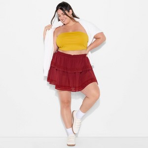 Women's Game Day Tiered Ruffle A-Line Skort - Wild Fable™ - 1 of 3