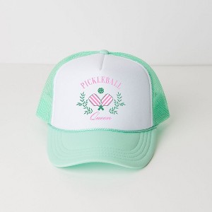 The Juniper Shop Pickleball Queen Youth Foam Trucker Hat - 1 of 2