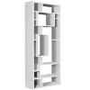 NicBex Transitional Bookcase 3/4/5 Tier Low-Profile Design Grey Eco-Friendly Laminate Bedroom Office Floating Shelf Effect - 3 of 4
