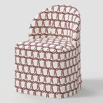 Tub Slipcovered Dining Chair in Dainty Bows Berry - Threshold™