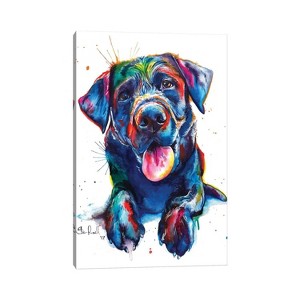 Black Lab II by Weekday Best Unframed Wall Canvas - iCanvas - 1 of 4