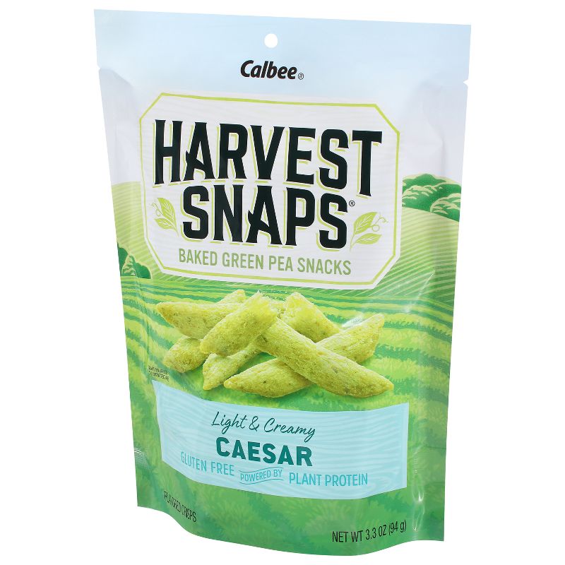 Harvest Snaps Green Pea Snack Crisps Caesar - 3.3oz, 4 of 9