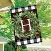 Wreath Monogram H Double-Sided House Flag Everyday 28" x 40" Briarwood Lane - 4 of 4