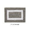 Hotel Bath Rug 100% Premium Cotton Tufted Two Tone Reversible Bathroom Rug, Soft & Water Absorbent, Machine Washable Bath Mat - 3 of 3
