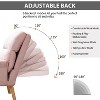 Bestier Accent Chairs with Ottoman, Velvet Fabric Armchair for Bedroom Living Room, Comfy Lounge Chair with Adjustable Backrest and Side Pocket - 2 of 4