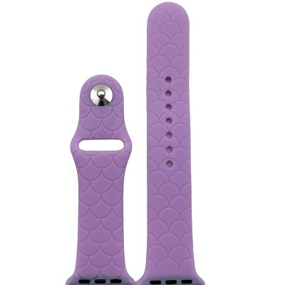 Olivia Pratt Mermaid Engraved Silicone Apple Watch Band