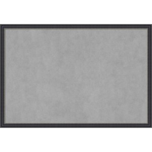 38"x26" Stylish Framed Magnetic Board Black - Amanti Art - 1 of 4