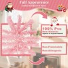 GIKPAL 6FT Pink Christmas Tree, Pre-Lit Hinged Spruce Full Tree with 800 Tips&Metal Stand, Artificial Xmas Tree, Indoor and Outdoor Holiday Decoration - 3 of 4