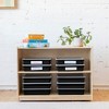ECR4Kids Letter Size Flat Storage Tray with Lid, Plastic Storage Bins, 10-Pack - 4 of 4