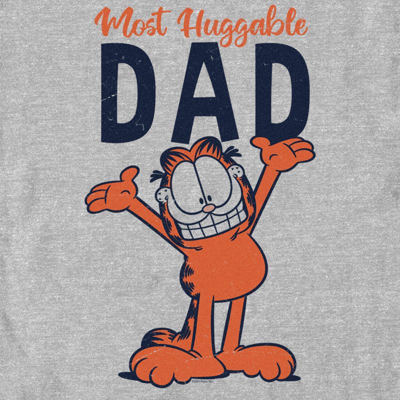 Men's Garfield Most Huggable Dad T-Shirt, 2 of 6