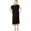 HAPPY BAY Women's Summer Holiday Beachwear Swim Suit Loose Bathing Suit Swim Beach Cover-up Dress Robe X-Large-XX-Large Black Solid - 3 of 4