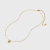 Beloved + Inspired 14K Gold Dipped Cluster Cubic Zirconia Charm Pendant Necklace - Gold: Brass, Lobster Clasp, 16" - 3 of 4