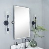 TEHOME Woodvale Rectangular Metal Framed Wall Mounted Bathroom Vanity Mirror - 2 of 4