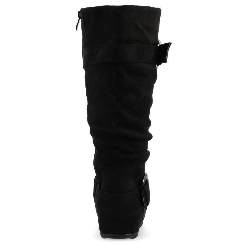 Journee Collection Womens Jester-01 Hidden Wedge Riding Boots, 4 of 11