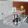 YIYIBYUS Pull Out Cabinet Organizer, 2-Tier Cabinet Pull Out Shelves, Kitchen Cabinet Organizer - 2 of 4