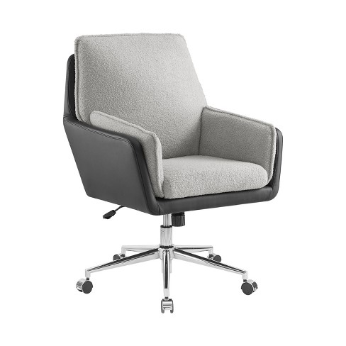 Modern Office Chair With Chrome Arms White - Boss Office Products : Target