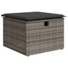 vidaXL 8 Piece Patio Sofa Set with Cushions - Gray Poly Rattan - 4 of 4