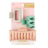 scunci Jaw Hair Clips - 3ct