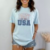 Simply Sage Market Women's Retro Party In The USA Stars Short Sleeve Garment Dyed Tee - 2 of 2