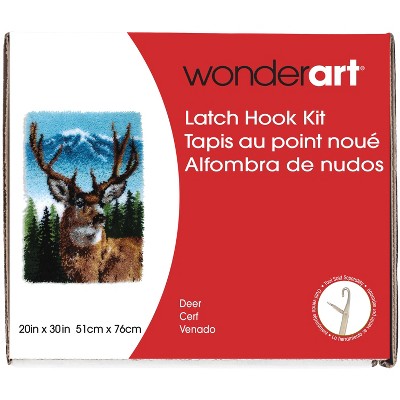 Wonderart Classic Latch Hook Kit 20"X30"-Deer