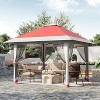 13x13 Pop-Up Canopy Tent with Mosquito Netting, Heavy Duty Gazebo with Waterproof UV Double Roof - 3 of 4