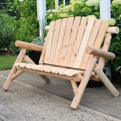 Lakeland Mills Cedar Log 4ft Love Seat