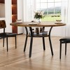 GustoWave 47" Round Dining Table for 4, Kitchen & Dining Room Table with Storage Shelf - 2 of 2