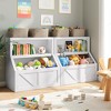 Whizmax  Children's Multi-Functional 2 Shelf Bookcase and Toy Storage Bin for Bedroom & Nursery - 2 of 4