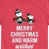 Boys' - Peanuts - Charlie Brown & Snoopy Merry Christmas Warm Wishes Short Sleeve Graphic T-Shirt - 2 of 4