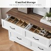 Jojoka Modern White Dresser with 5, 6, or 7 Drawers, Storage Chest with Vintage Handles for Bedroom, Entryway, or Living Room - 4 of 4