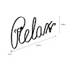Metal Cutout- Relax Decorative Wall Sign-3D Word Art Home Accent Decor-Perfect for Modern Rustic or Vintage Farmhouse Style by Hastings Home - 3 of 4