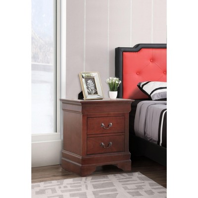 NicBex 21 Inch Nightstand with 2 Drawers,Bedside Tables with Metal Handles for Bedroom,Living Room